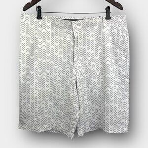 Golf America Chevron Golf Shorts Men 36 White Grey Stretch Quick-Dry 4 Pockets